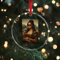 Black Mona Lisa African American Crystal Glass Ornament Black History Month - Wonder Print Shop