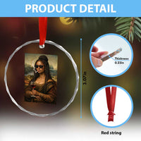 Black Mona Lisa African American Crystal Glass Ornament Black History Month - Wonder Print Shop