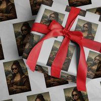 Black Mona Lisa African American Wrapping Paper Roll Black History Month - Wonder Print Shop