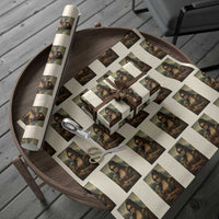 Black Mona Lisa African American Wrapping Paper Roll Black History Month - Wonder Print Shop