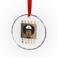 Black Nurse Magic Crystal Glass Ornament Black History Month Nurse Gift - Wonder Print Shop