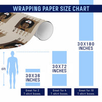 Black Nurse Magic Wrapping Paper Roll Black History Month Nurse Gift - Wonder Print Shop