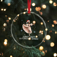 Black Nutcracker Ballet Christmas Crystal Glass Ornament - Wonder Print Shop