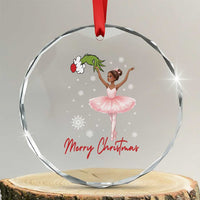 Black Nutcracker Ballet Crystal Glass Ornament Merry Christmas - Wonder Print Shop