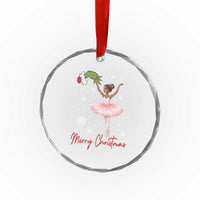 Black Nutcracker Ballet Crystal Glass Ornament Merry Christmas - Wonder Print Shop