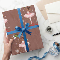 Black Nutcracker Ballet Wrapping Paper Roll Merry Christmas - Wonder Print Shop