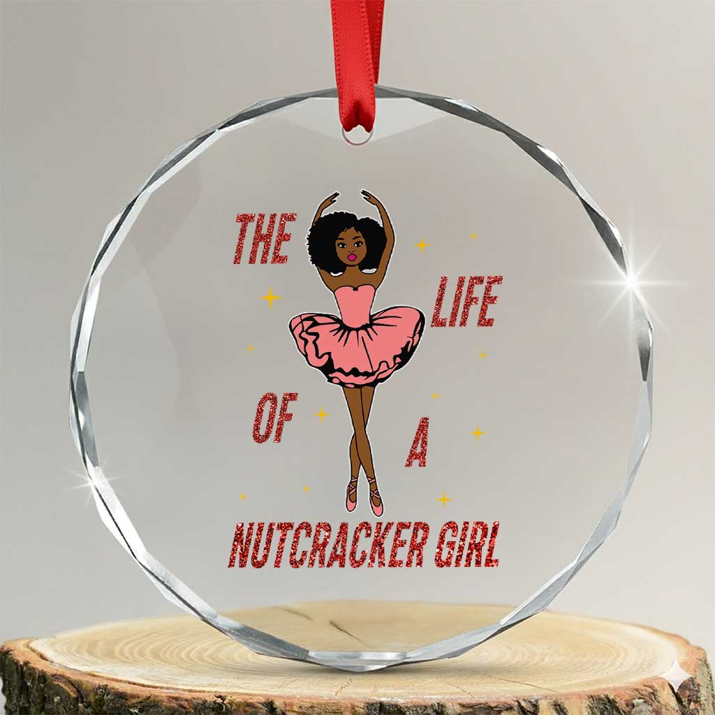 Black Nutcracker Crystal Glass Ornament The Life Of A Ballet Girl - Wonder Print Shop