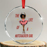 Black Nutcracker Crystal Glass Ornament The Life Of A Ballet Girl - Wonder Print Shop