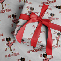 Black Nutcracker Wrapping Paper Roll The Life Of A Ballet Girl - Wonder Print Shop