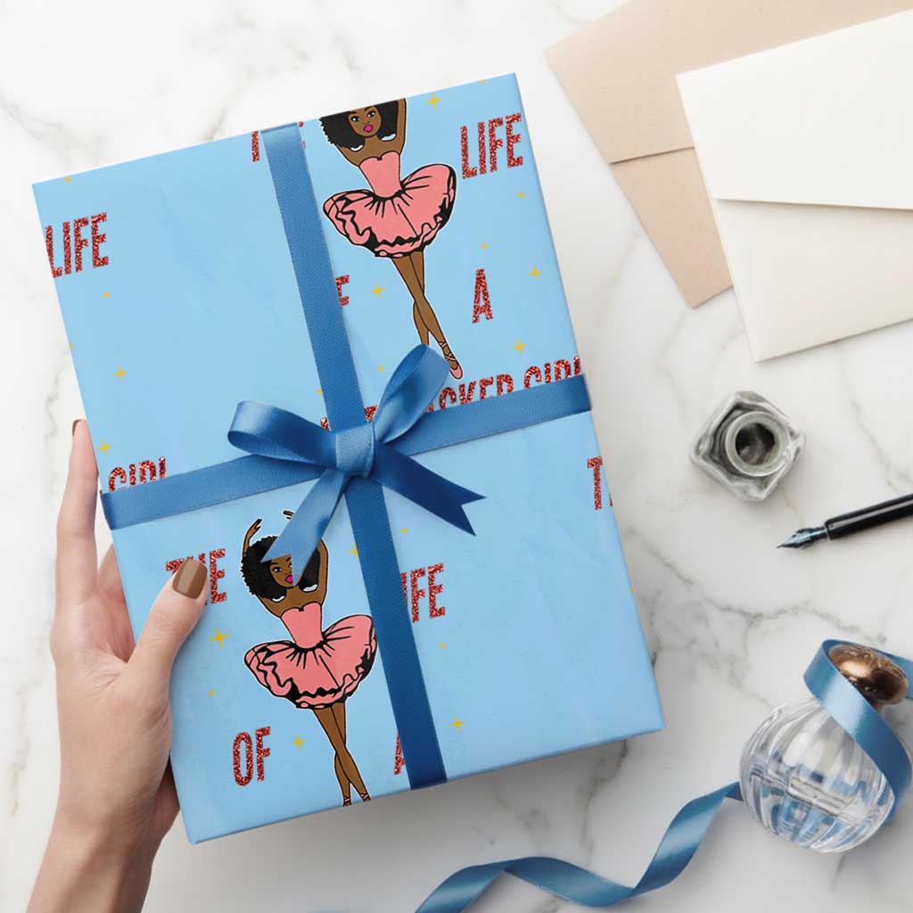 Black Nutcracker Wrapping Paper Roll The Life Of A Ballet Girl - Wonder Print Shop