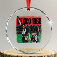 Black Power Salute 1968 Crystal Glass Ornament Black History Month Civil Rights Movement - Wonder Print Shop