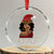 Black Santa African American Xmas Crystal Glass Ornament Sassy Afro Queen Black Woman - Wonder Print Shop