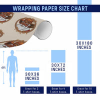 Black Santa Christmas Wrapping Paper Roll Big Nick Energy - Wonder Print Shop