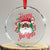 Black Santa Crystal Glass Ornament Happy Holidays African American Santa - Wonder Print Shop