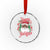 Black Santa Crystal Glass Ornament Happy Holidays African American Santa - Wonder Print Shop