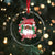 Black Santa Crystal Glass Ornament Happy Holidays African American Santa - Wonder Print Shop