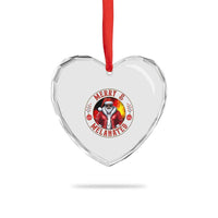 Black Santa Merry And Melanated Heart Crystal Glass Ornament Christmas Holiday Gift - Wonder Print Shop