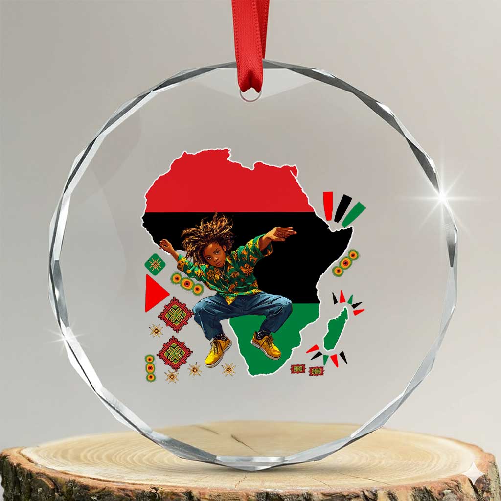 Black Son Future Leader Crystal Glass Ornament African American Pride Black History Month TS02