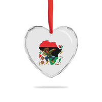 Black Son Future Leader Heart Crystal Glass Ornament African American Pride Black History Month - Wonder Print Shop
