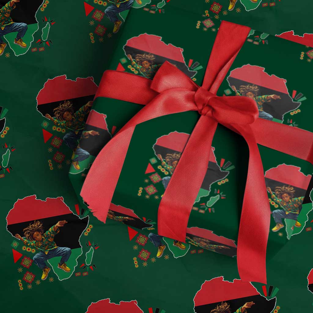 Black Son Future Leader Wrapping Paper Roll African American Pride Black History Month - Wonder Print Shop