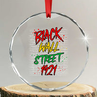 Black Wall Street 1921 Crystal Glass Ornament Tulsa Oklahoma Black History Month