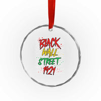 Black Wall Street 1921 Crystal Glass Ornament Tulsa Oklahoma Black History Month