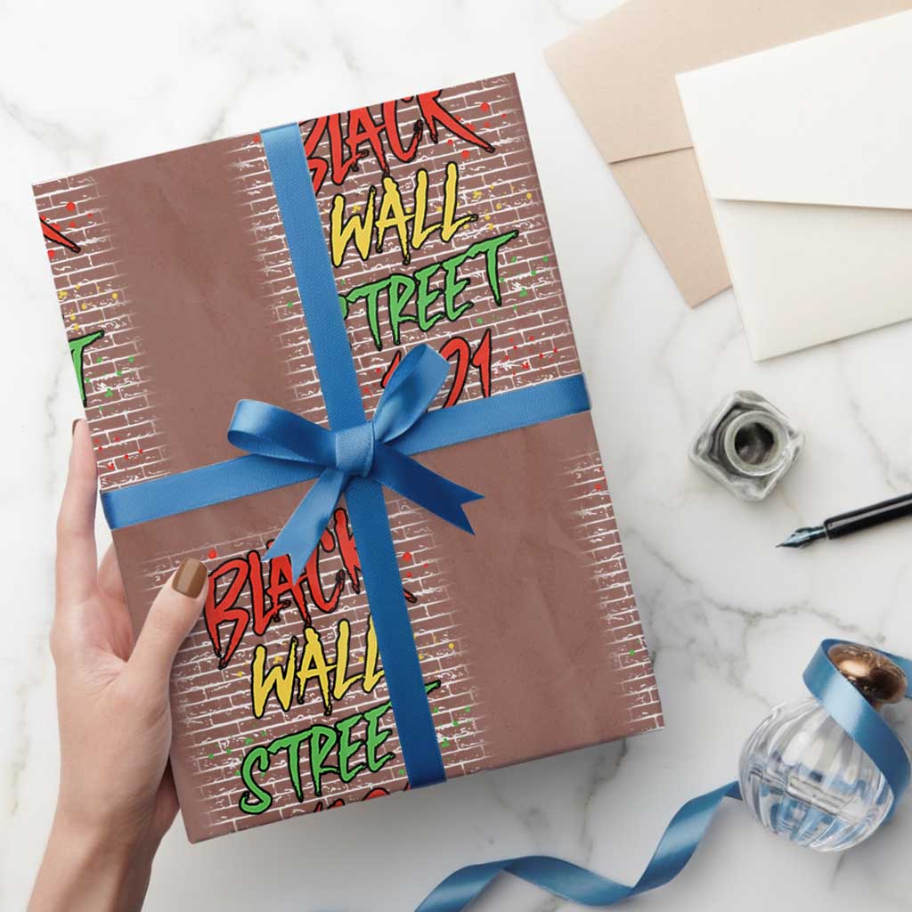 Black Wall Street 1921 Wrapping Paper Roll Tulsa Oklahoma Black History Month