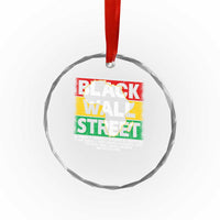 Black Wall Street Crystal Glass Ornament Tulsa Black History Month Africa Map