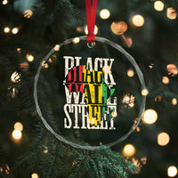Black Wall Street Crystal Glass Ornament Tulsa Oklahoma Black History Month Africa Map