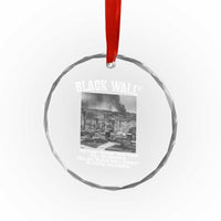 Black Wall Street First Bombs Crystal Glass Ornament Tulsa Oklahoma Black History Month