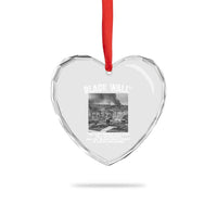 Black Wall Street First Bombs Heart Crystal Glass Ornament Tulsa Oklahoma Black History Month