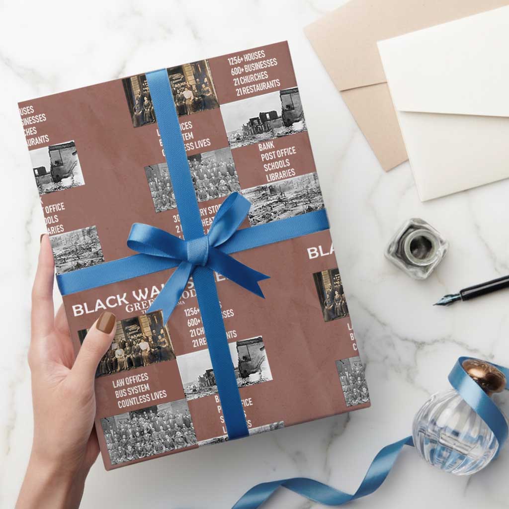 Black Wall Street Wrapping Paper Roll Loads Of Luck Lucky Tractor Truck - Wonder Print Shop