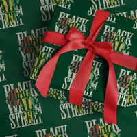 Black Wall Street Wrapping Paper Roll Tulsa Oklahoma Black History Month Africa Map