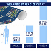 Black Wall Street Wrapping Paper Roll Tulsa Oklahoma Black History Month Africa Map