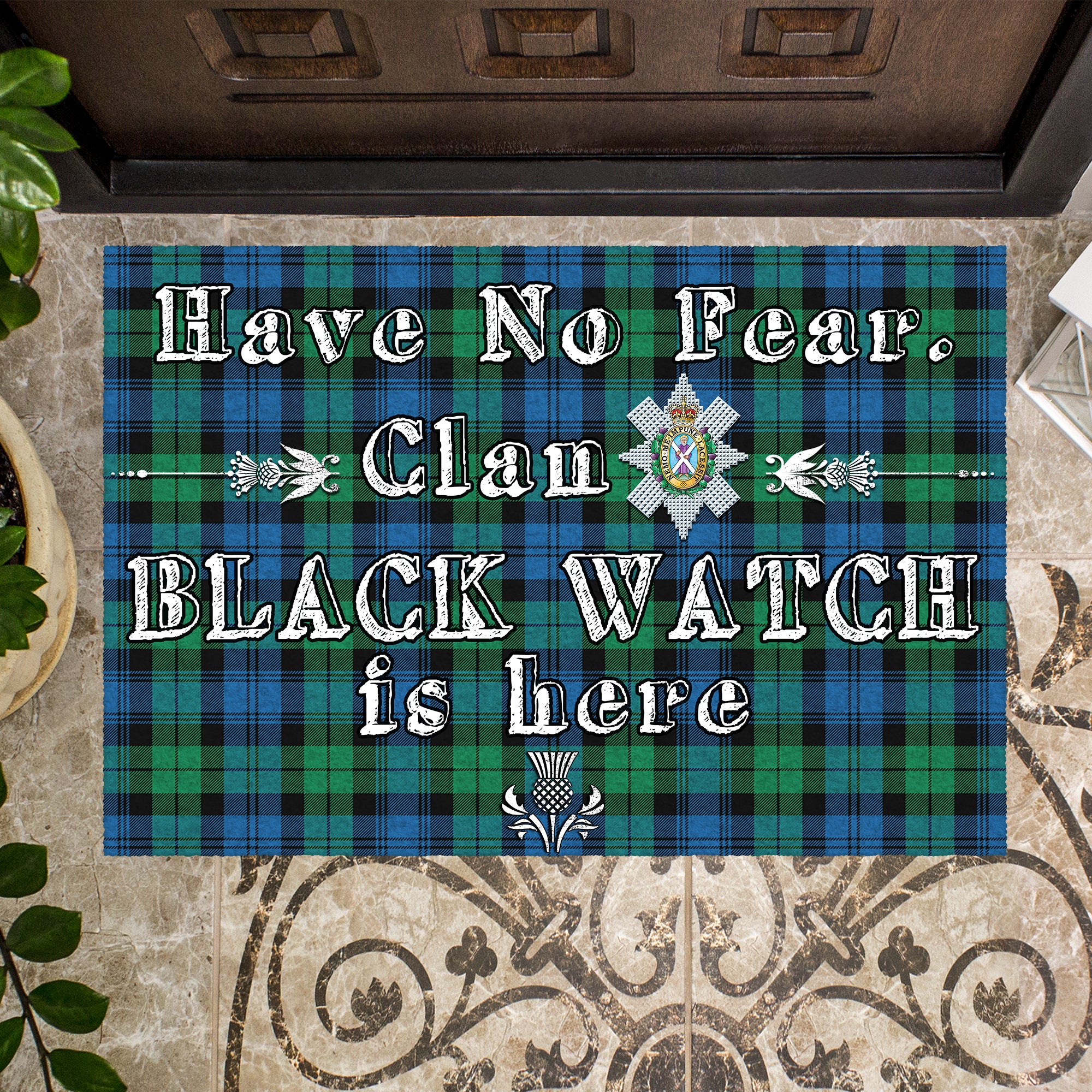 black-watch-ancient-clan-tartan-door-mat-family-crest-have-no-fear-tartan-door-mat