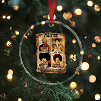 Black Woman History Crystal Glass Ornament Well Behaved Women Seldom Make History