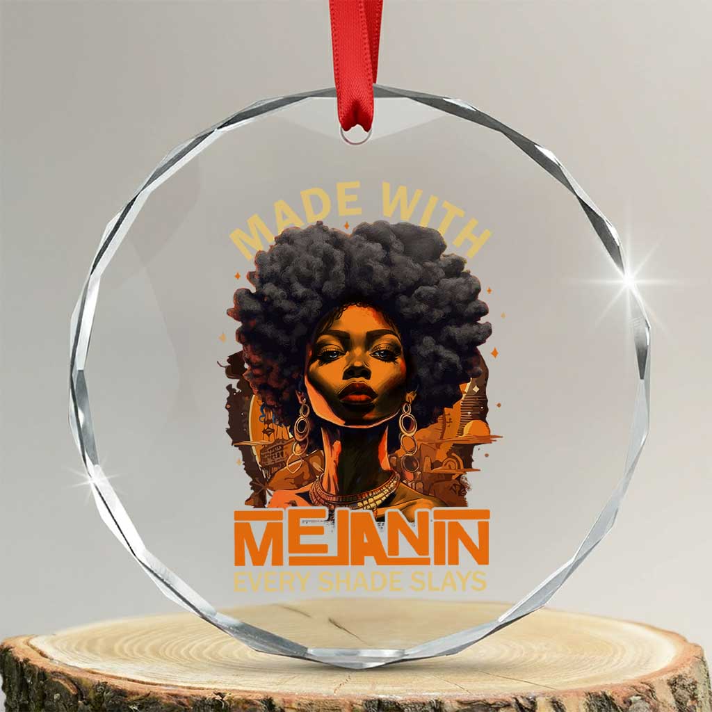 Black Women Crystal Glass Ornament Melanin Juneteenth Black History - Wonder Print Shop