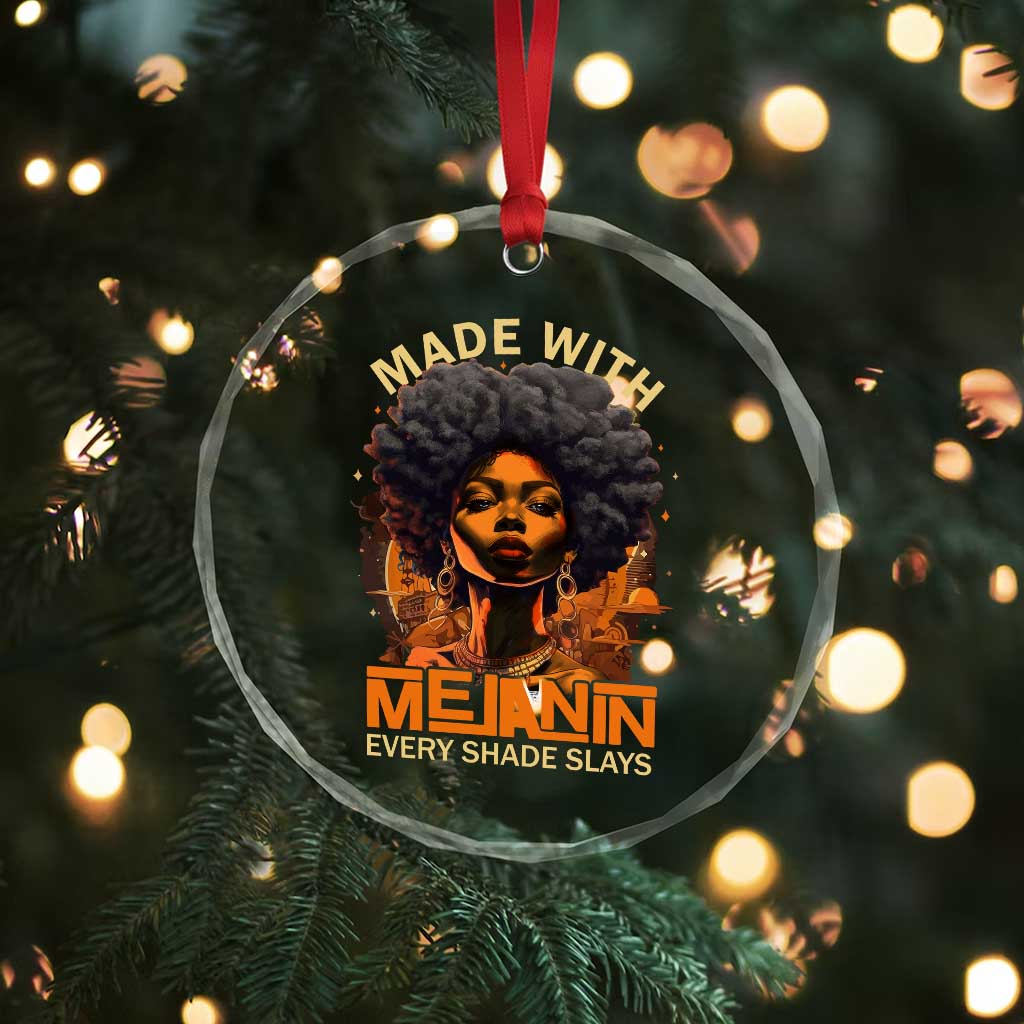 Black Women Crystal Glass Ornament Melanin Juneteenth Black History - Wonder Print Shop
