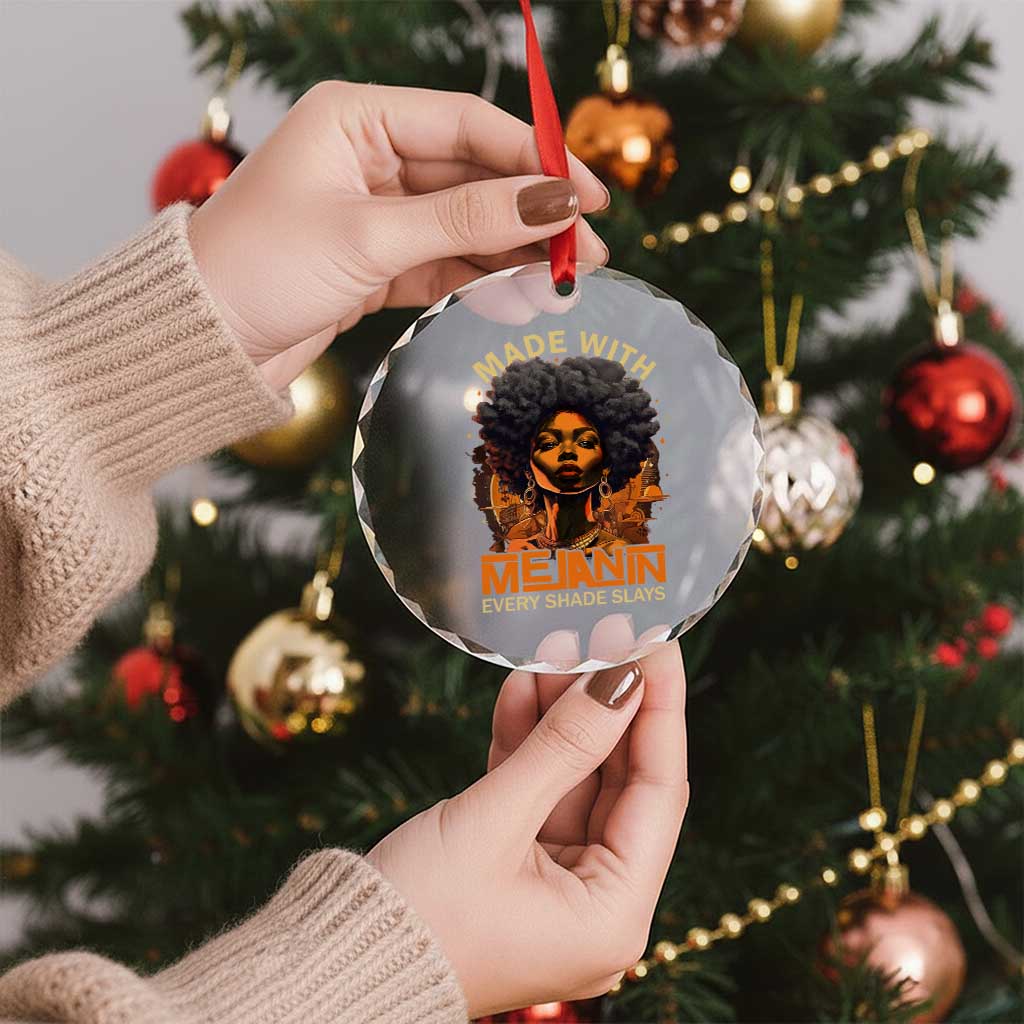 Black Women Crystal Glass Ornament Melanin Juneteenth Black History - Wonder Print Shop