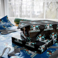 Black Women Fight Ovarian Cancer Awareness Wrapping Paper Roll African American Teal Ribbon Support