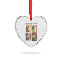 Black Women History Leaders Heart Crystal Glass Ornament Womens History Month