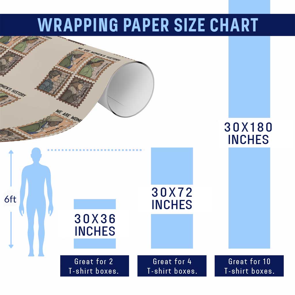 Black Women History Leaders Wrapping Paper Roll Womens History Month