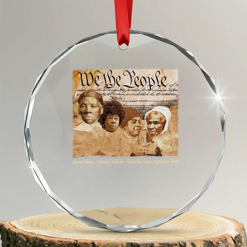 Black Women Leaders Crystal Glass Ornament Harriet Tubman Shirley Fannie Hamer Sojourner Truth Black History Month