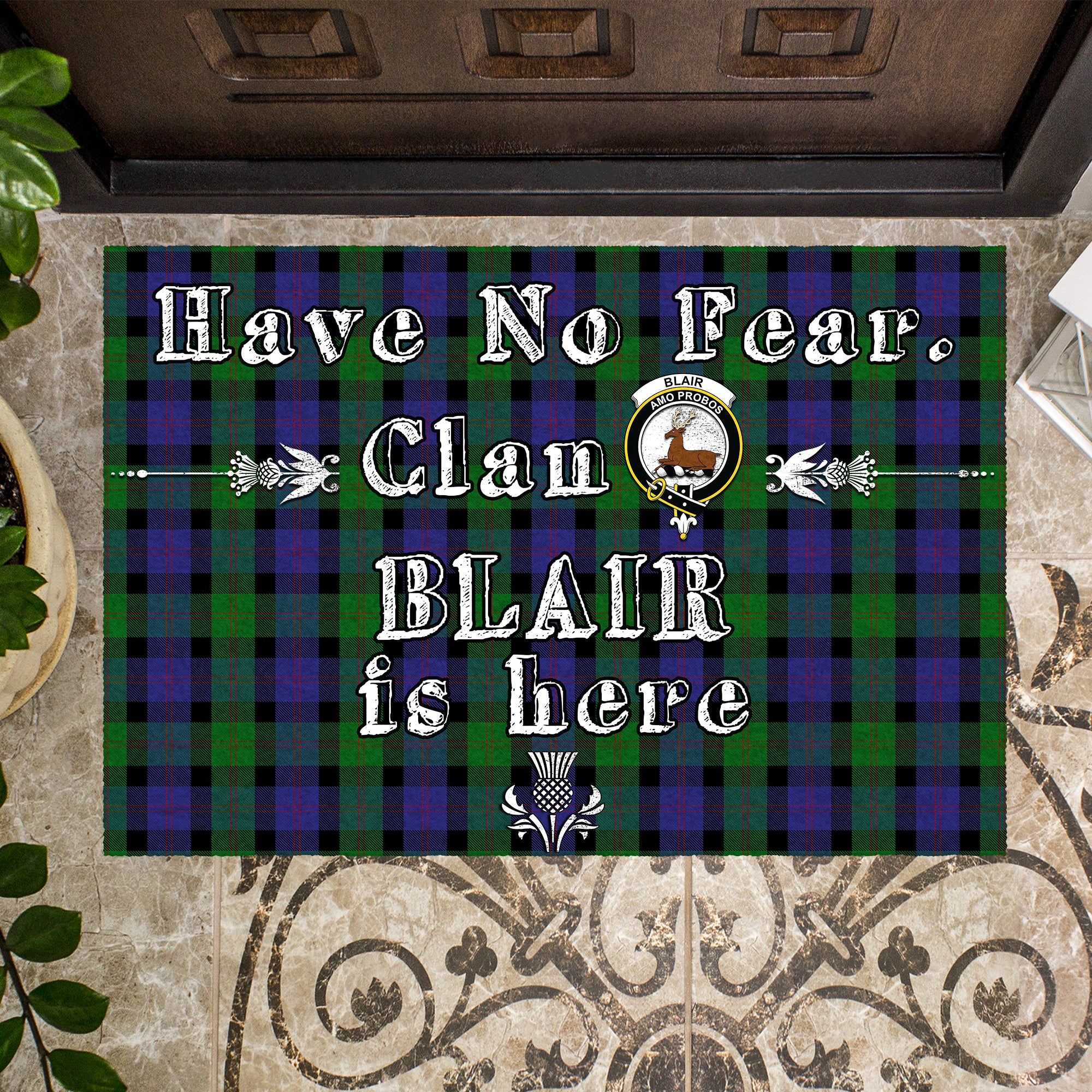blair-clan-tartan-door-mat-family-crest-have-no-fear-tartan-door-mat
