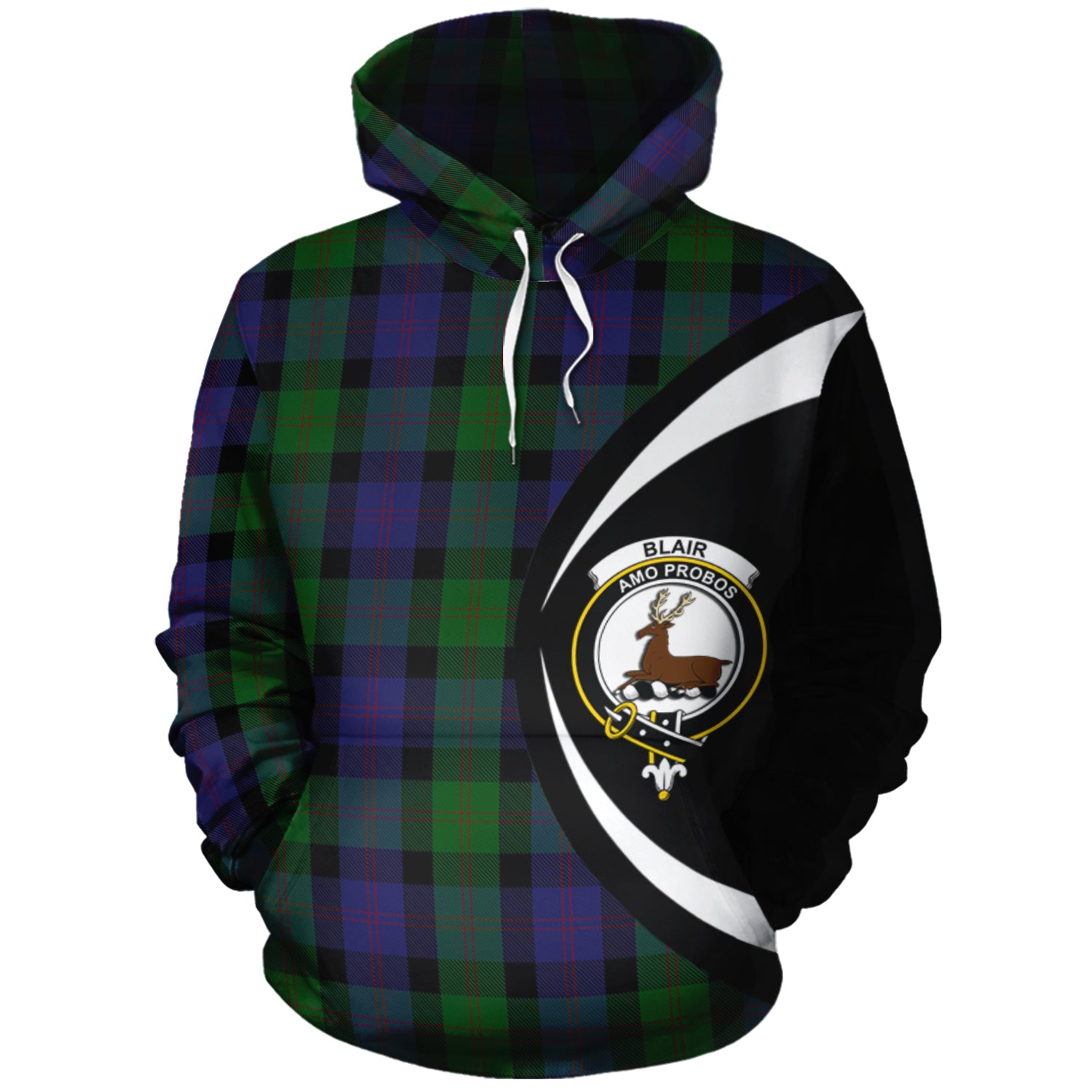 scottish-blair-clan-crest-circle-style-tartan-hoodie