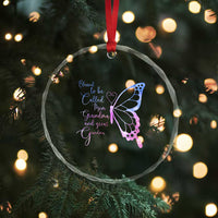 Blessed to Be Called Mom Grandma Great Grandma Crystal Glass Ornament Mama Butterfly Mother's Day Gift