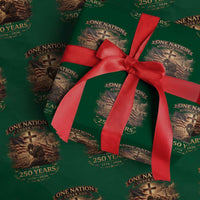 Blessings 250 Years America Wrapping Paper Roll Christian Patriotic One Nation Under God US Flag