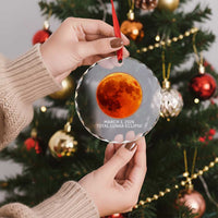 Blood Moon Total Lunar Eclipse March 3 2026 Crystal Glass Ornament Blood Moon Astronomy Souvenir Graphic