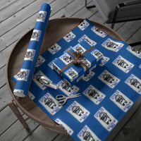 Blue Collar Wife Life Messy Bun Wrapping Paper Roll - Wonder Print Shop