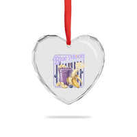 Blue Moon Over Brooklyn Banana Smoothie Aesthetic Heart Crystal Glass Ornament Extra Banana Hockey Romance Retro Style - undefined
